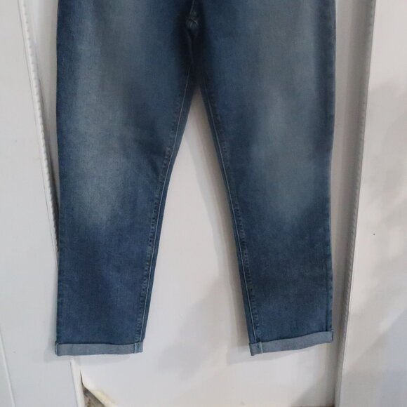 Hudson High Rise Straight Crop Woman Jeans Sz 28 Medium blue Faded Wash - Picture 5 of 12